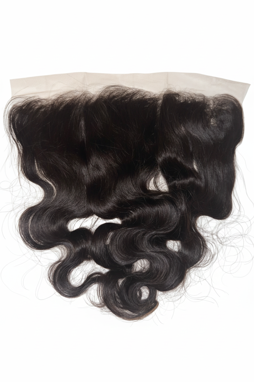 Lace frontal avec fond blanc pur