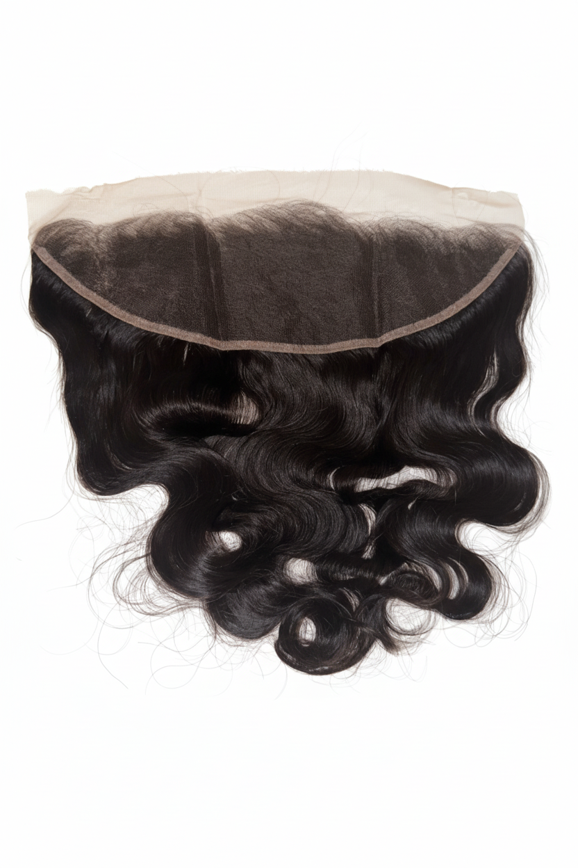 Lace frontal avec fond blanc pur